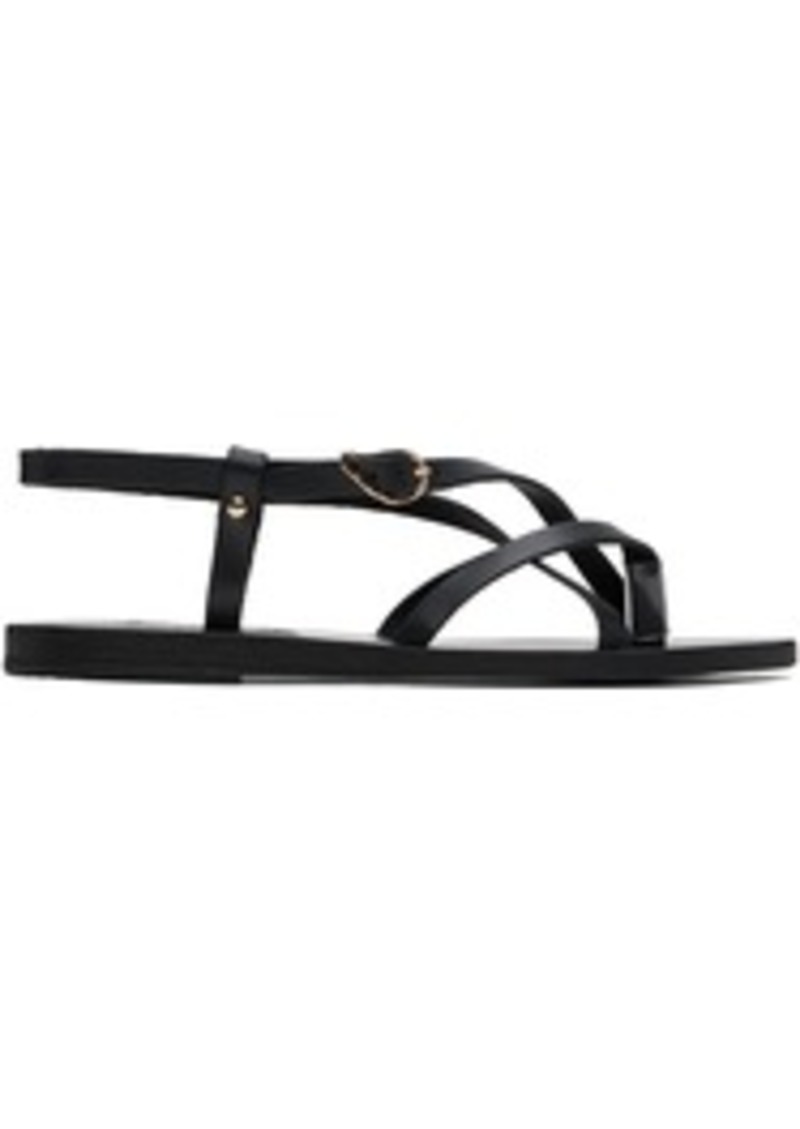 Ancient Greek Sandals Black Semele Sandals