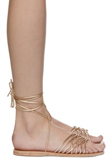 Ancient Greek Sandals Metallic Gold Alexandra Sandals
