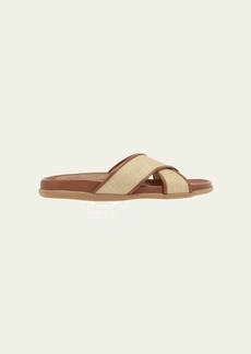 Ancient Greek Sandals Thais Raffia Crisscross Slide Sandals