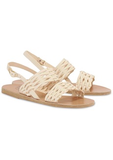 Ancient Greek Sandals DINAMI Woven Womens Ankle Strap Casual Slingback Sandals