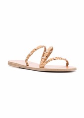 Ancient Greek Sandals Ekaterini pearl leather sandals