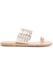 Ancient Greek Sandals metallic-effect leather mules