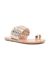 Ancient Greek Sandals metallic-effect leather mules