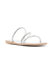 Ancient Greek Sandals Polytimi crystal-embellished slides