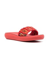 Ancient Greek Sandals Tayegete bandana-print slides