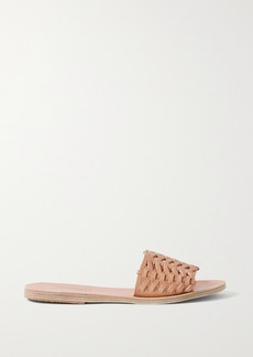 Ancient Greek Sandals Taygete Woven Leather Slides