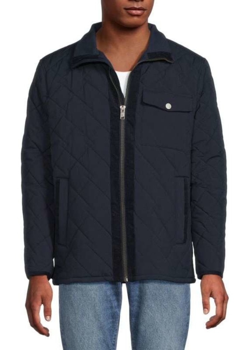 Andrew Marc Amberg Mockneck Quilted Jacket