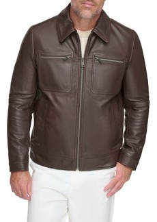 Andrew Marc Clayton Leather Jacket