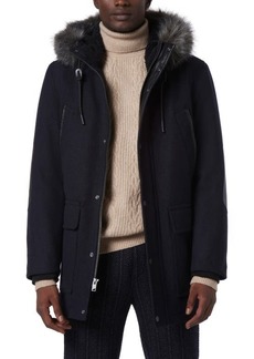 Andrew Marc Dawson Water Resistant Jacket with Faux Fur Trim