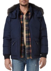 Andrew Marc Gramercy Hooded Faux Fur Coat
