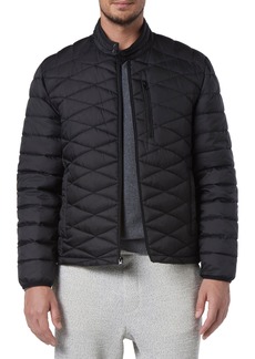 Andrew Marc Hackett Diamond Quilted Jacket in Black at Nordstrom Rack