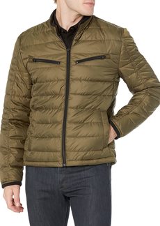 Andrew Marc Men's Grymes Diamond Quilted Four Pocket Lightweight Field Jacket