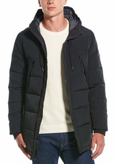 Andrew Marc Men's Mid Length Crinkle Down Jacket BLACK (HOLDEN)