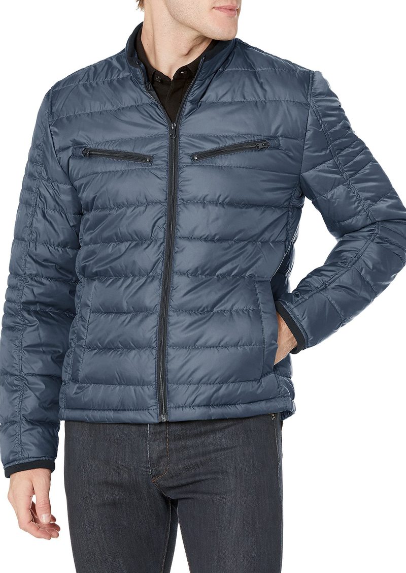 Andrew Marc Men's Grymes Diamond Quilted Four Pocket Lightweight Field Jacket
