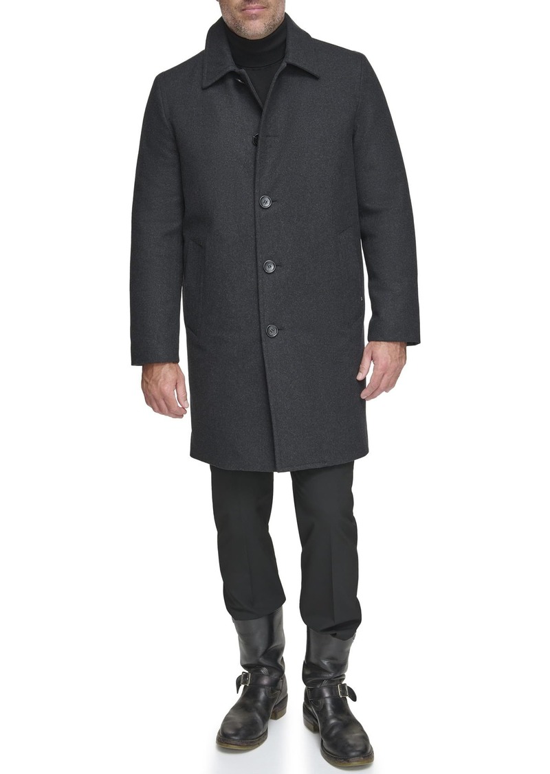 Andrew Marc Men's Wool Coat-Mid and Full Length Charcoal (ANHOLT)