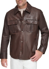Andrew Marc Mogador Leather Shirt Jacket