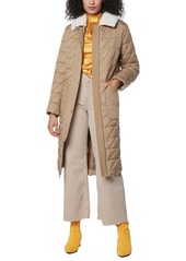 Andrew Marc Rhombus Quilted Long Jacket
