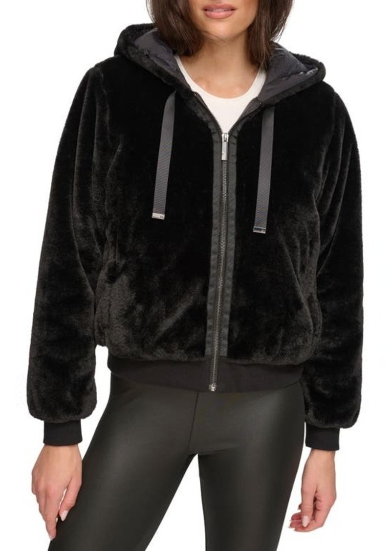 Andrew Marc Sport Faux Fur Hooded Jacket