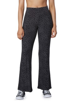 Andrew Marc Sport Pull-On Wide Leg Pants in Grey Heather Leopard at Nordstrom Rack