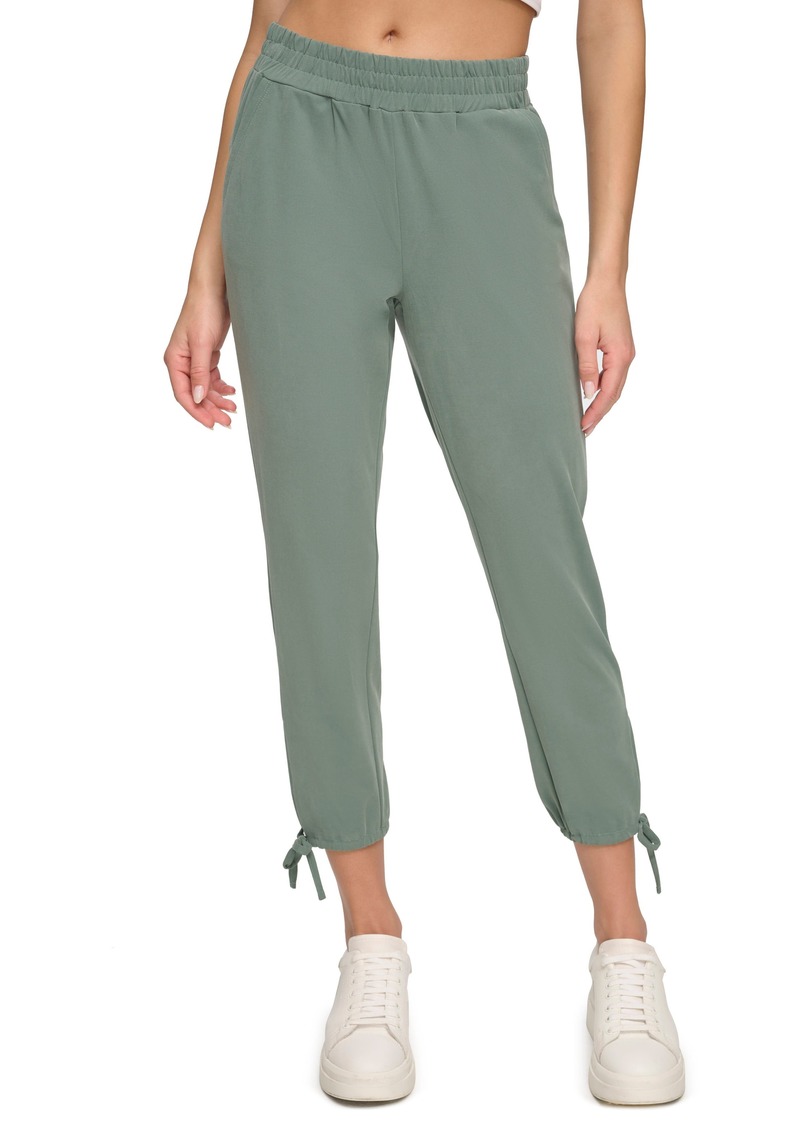 Andrew Marc Sport Sueded Piqué Ankle Crop Joggers in Fern at Nordstrom Rack