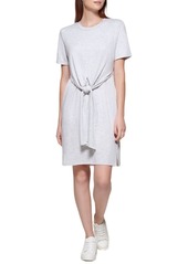 Andrew Marc Women's Short Sleeve Dress with Center Knot