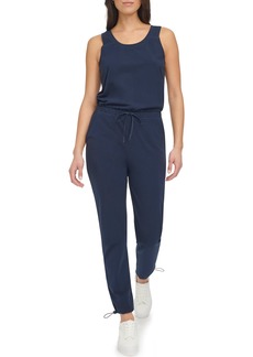 Andrew Marc Stretch Cotton Jumpsuit in Ink at Nordstrom Rack
