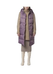 Andrew Marc Women's Kerr Horizontal Rail Quilted Matte Shell Puffer Vest - Open Purple