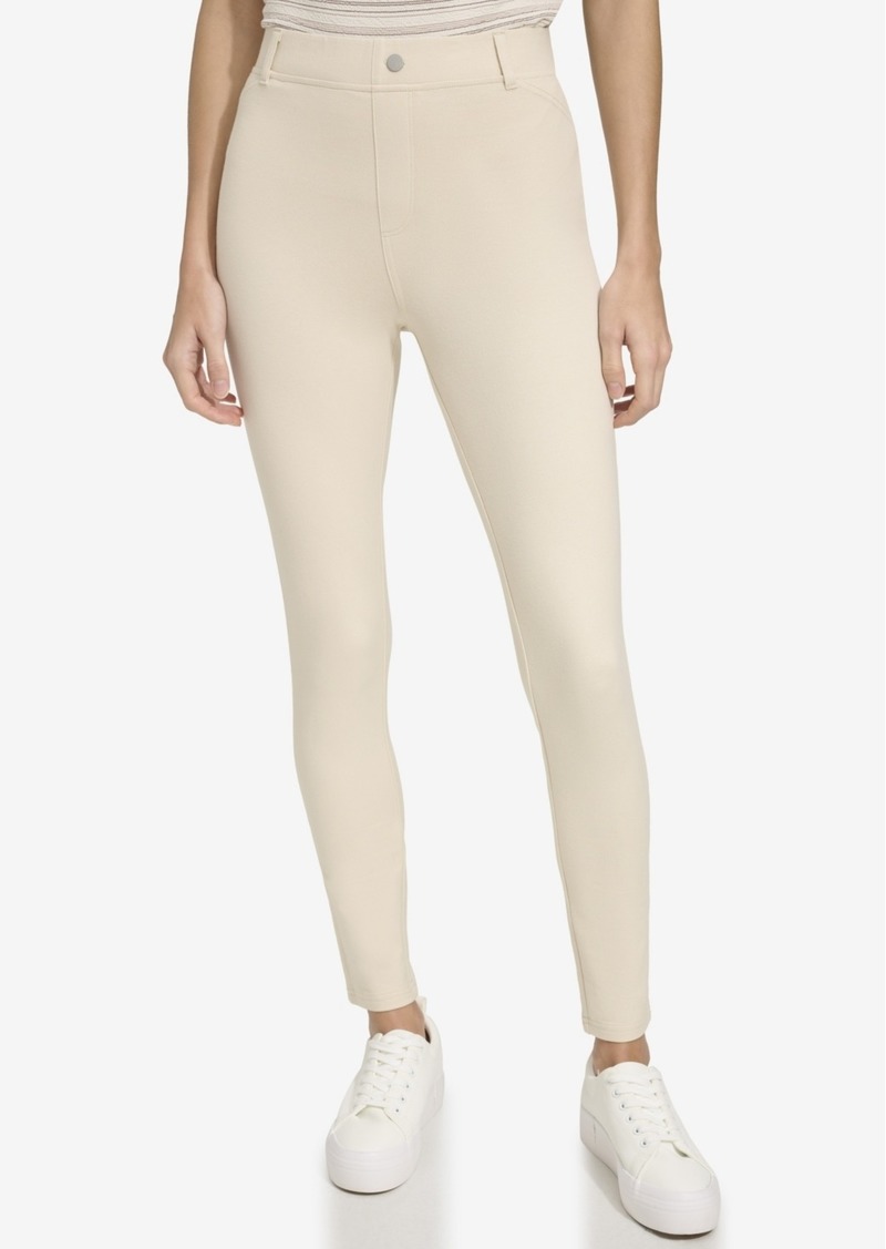 Andrew Marc Sport Women's Light Weight Stretch Twill Full Length Pull on Pant - Sandshell