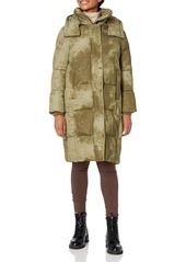 Andrew Marc Women's Stonewash Puffer Coat  L
