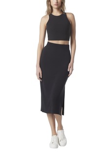 Andrew Marc Women's Stretch French Terry Midi Skirt