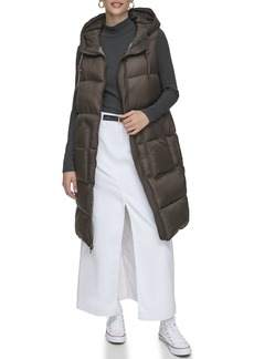 Andrew Marc Women's Two-Tone Vest Quilted Synthetic Fill