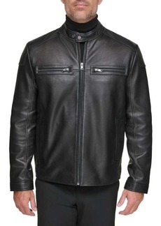 Andrew Marc Bantam Leather Moto Jacket