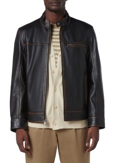 Andrew Marc Caruso Leather Racing Jacket