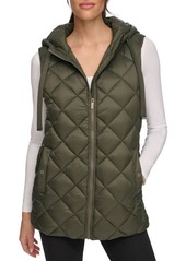 Andrew Marc Cire Hooded Quilted Vest