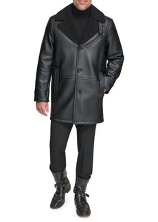 Andrew Marc Condore Antique Faux Shearling Topcoat