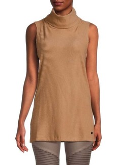 Andrew Marc Cowlneck Ribbed Top