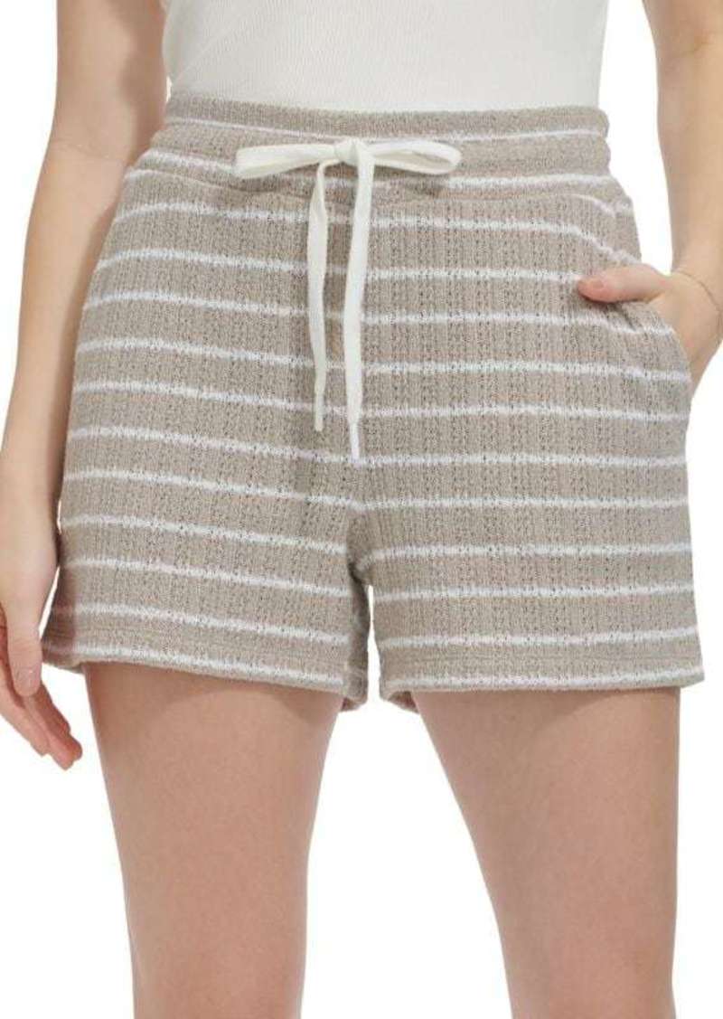 Andrew Marc Flat Front Striped Shorts