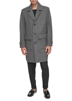 Andrew Marc Gondet Melton Wool Blend Overcoat