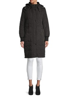 Andrew Marc Kiska Quilted Hooded Coat
