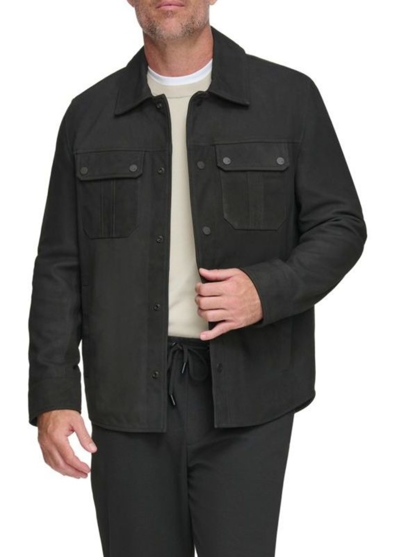 Andrew Marc Laredo Leather Shirt Jacket