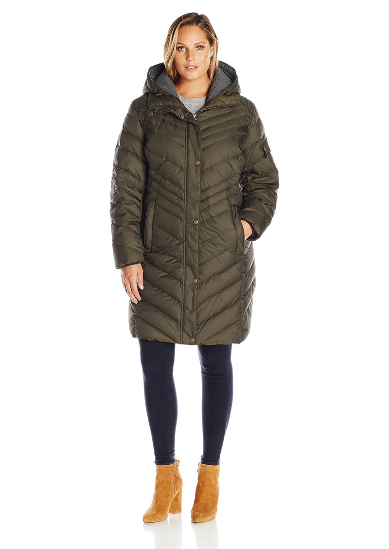 Marc New York by Andrew Marc Women's Macoya Mixed Media Jacket with Removable Hood 
