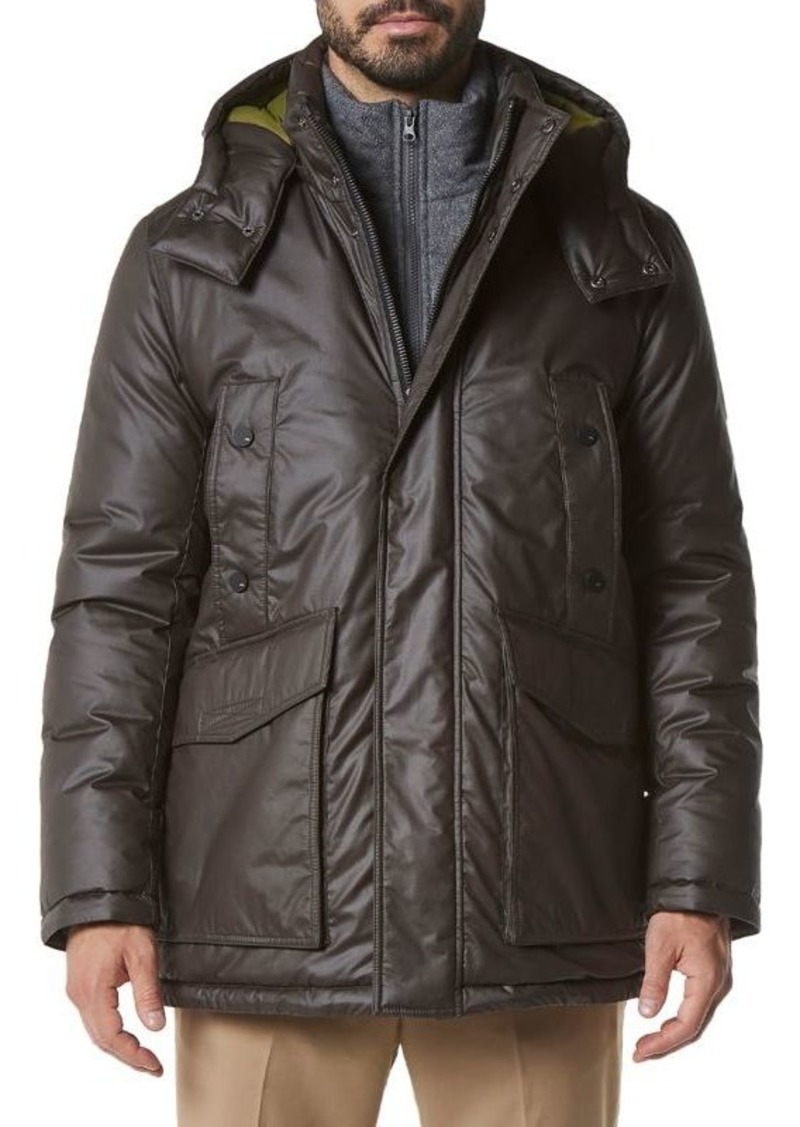 Andrew Marc Marc New York Oxley Faux Wool Quilted Bob Jacket