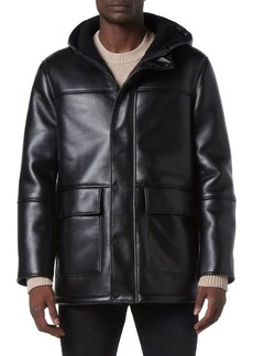 Andrew Marc New York Donohue Faux Leather & Faux Shearling Jacket