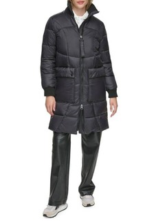 Andrew Marc Pavia Quilted Faux Down Hooded Puffer Jacket