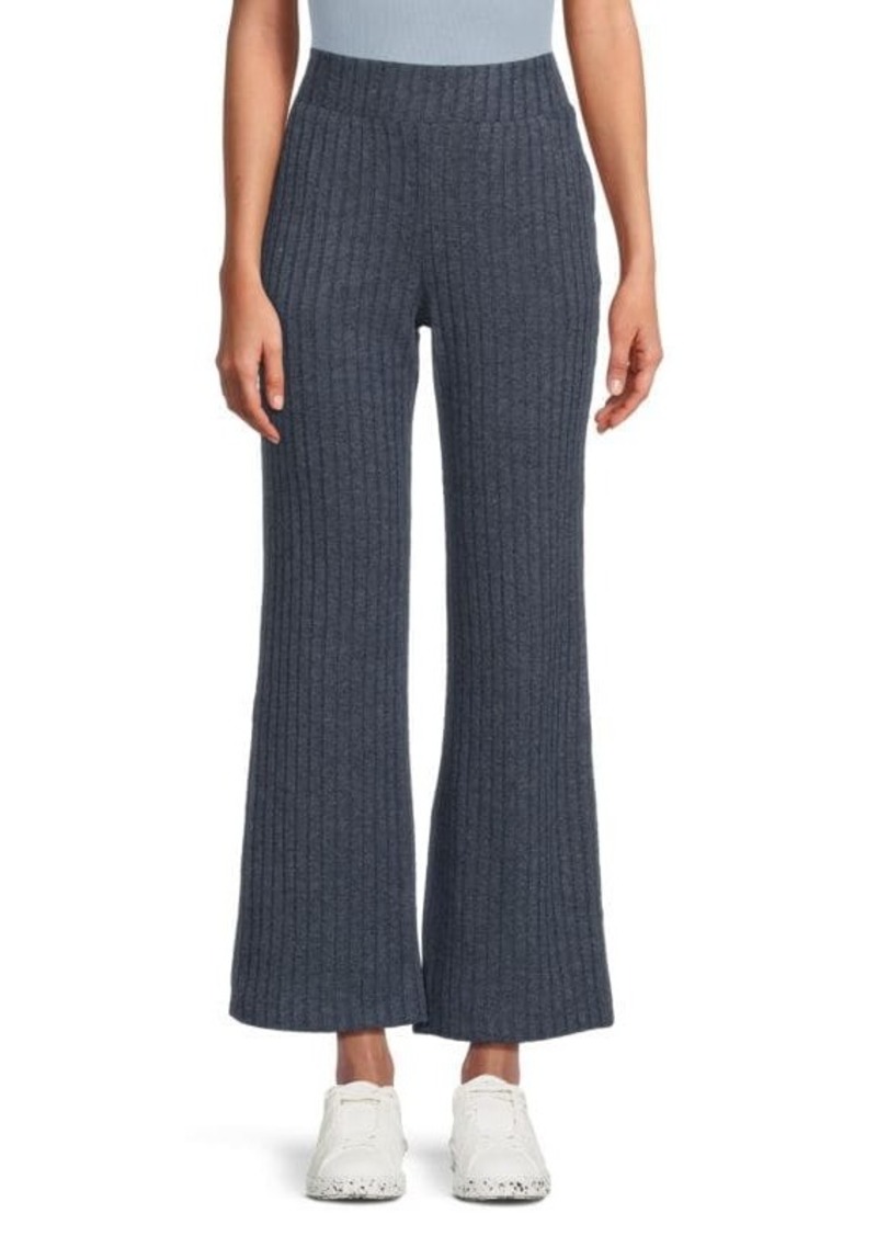 Andrew Marc Ribbed Wide Leg Pants