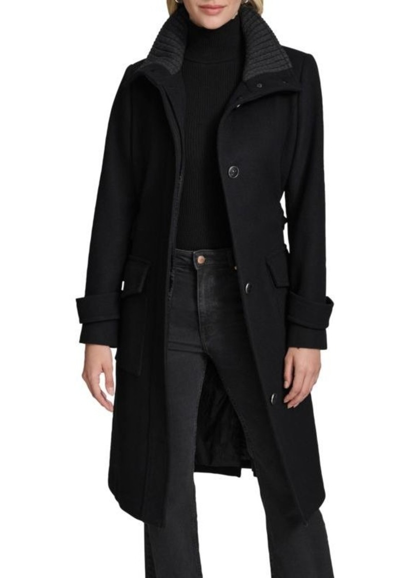 Andrew Marc Scout Belted Wool Blend Longline Coat