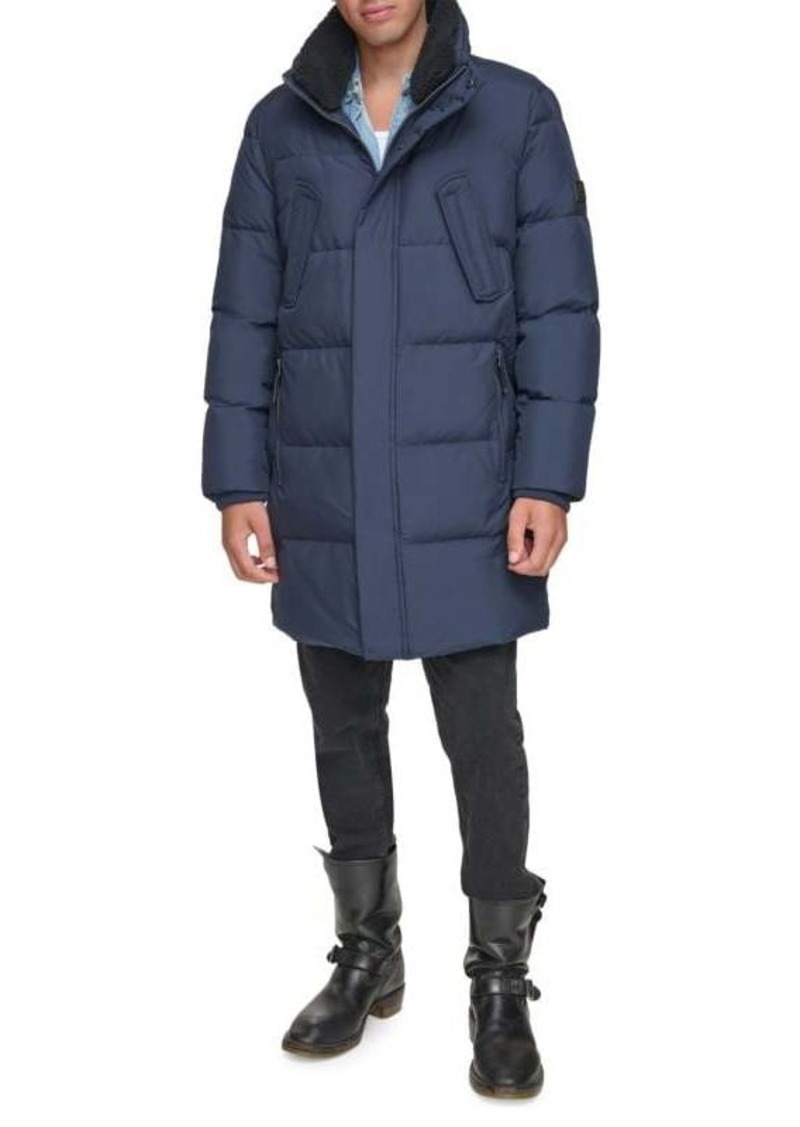 Andrew Marc Valcour Relaxed Faux Fur Trim Down Jacket