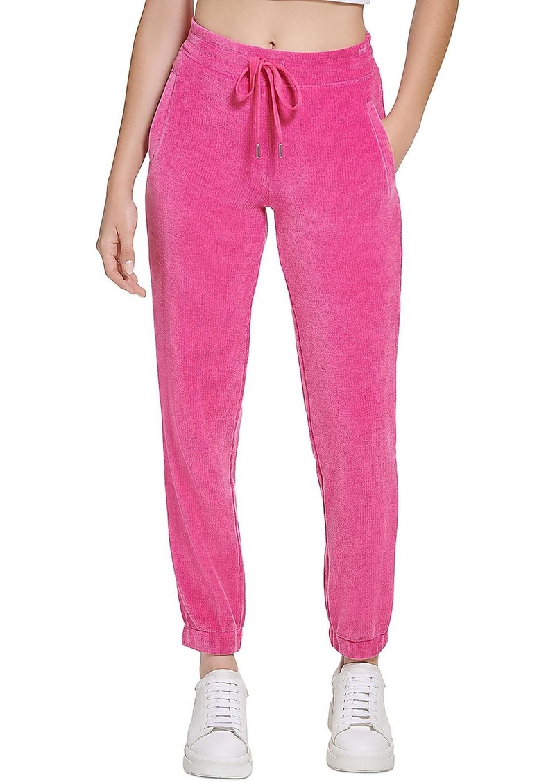 Andrew Marc Womens Chenille Sweatpants Jogger Pants