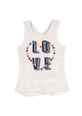 Andy & Evan Baby Girl's "Love" Tank with Crisscross Back