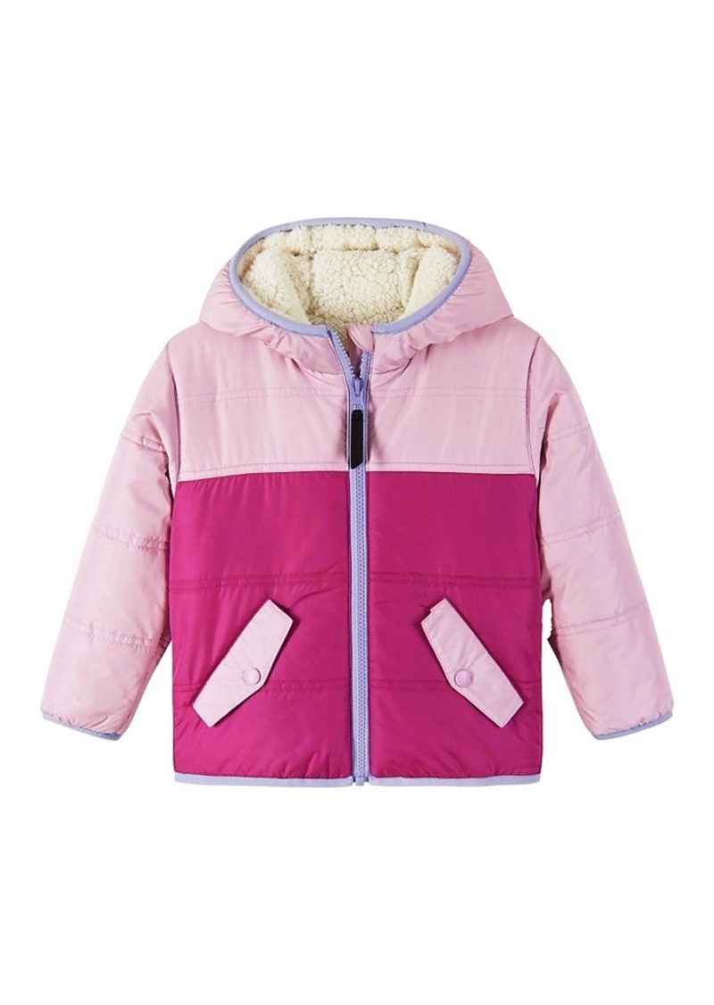 Andy & Evan Girls' Colorblock Sherpa Jacket - Little Kid